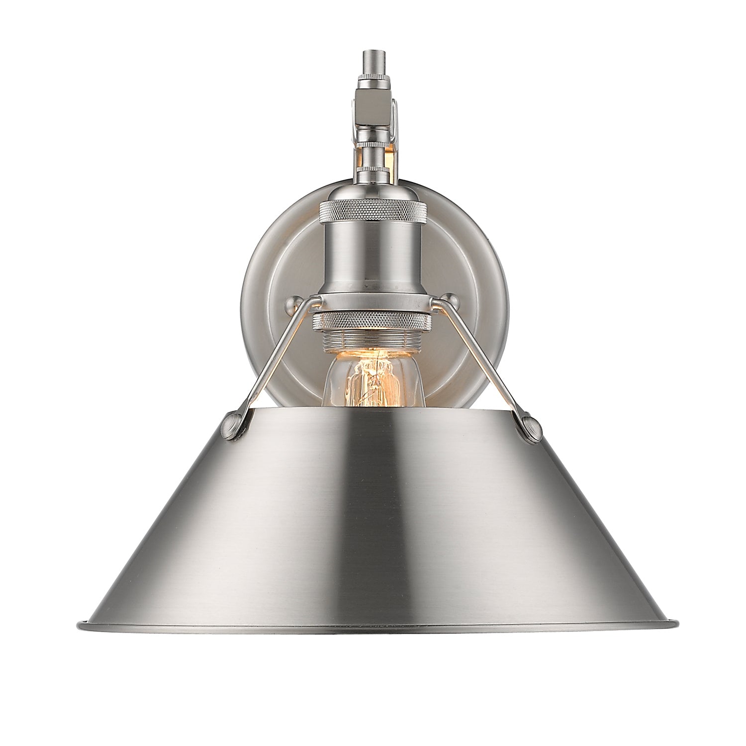Golden - 3306-1W PW-PW - One Light Wall Sconce - Orwell - Pewter