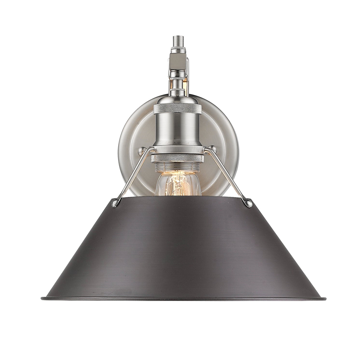 Golden - 3306-1W PW-RBZ - One Light Wall Sconce - Orwell - Pewter
