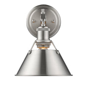 Golden - 3306-BA1 PW-PW - One Light Bath Vanity - Orwell - Pewter