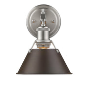 Golden - 3306-BA1 PW-RBZ - One Light Bath Vanity - Orwell - Pewter