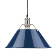 Golden - 3306-L PW-NVY - One Light Pendant - Orwell - Pewter