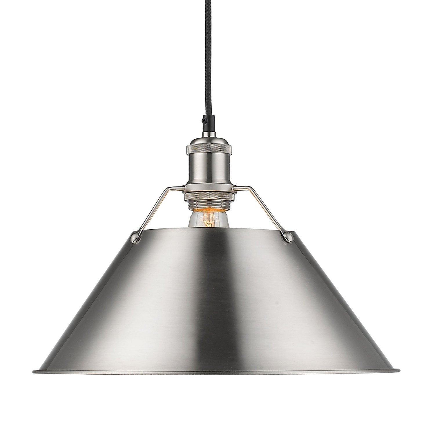 Golden - 3306-L PW-PW - One Light Pendant - Orwell - Pewter