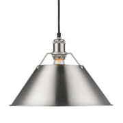 Golden - 3306-L PW-PW - One Light Pendant - Orwell - Pewter