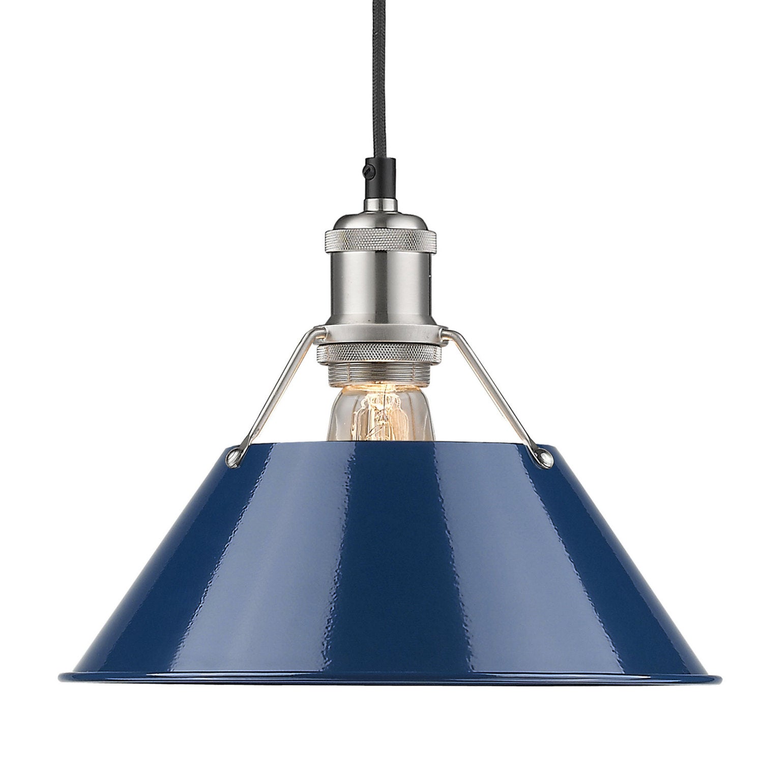 Golden - 3306-M PW-NVY - One Light Pendant - Orwell - Pewter