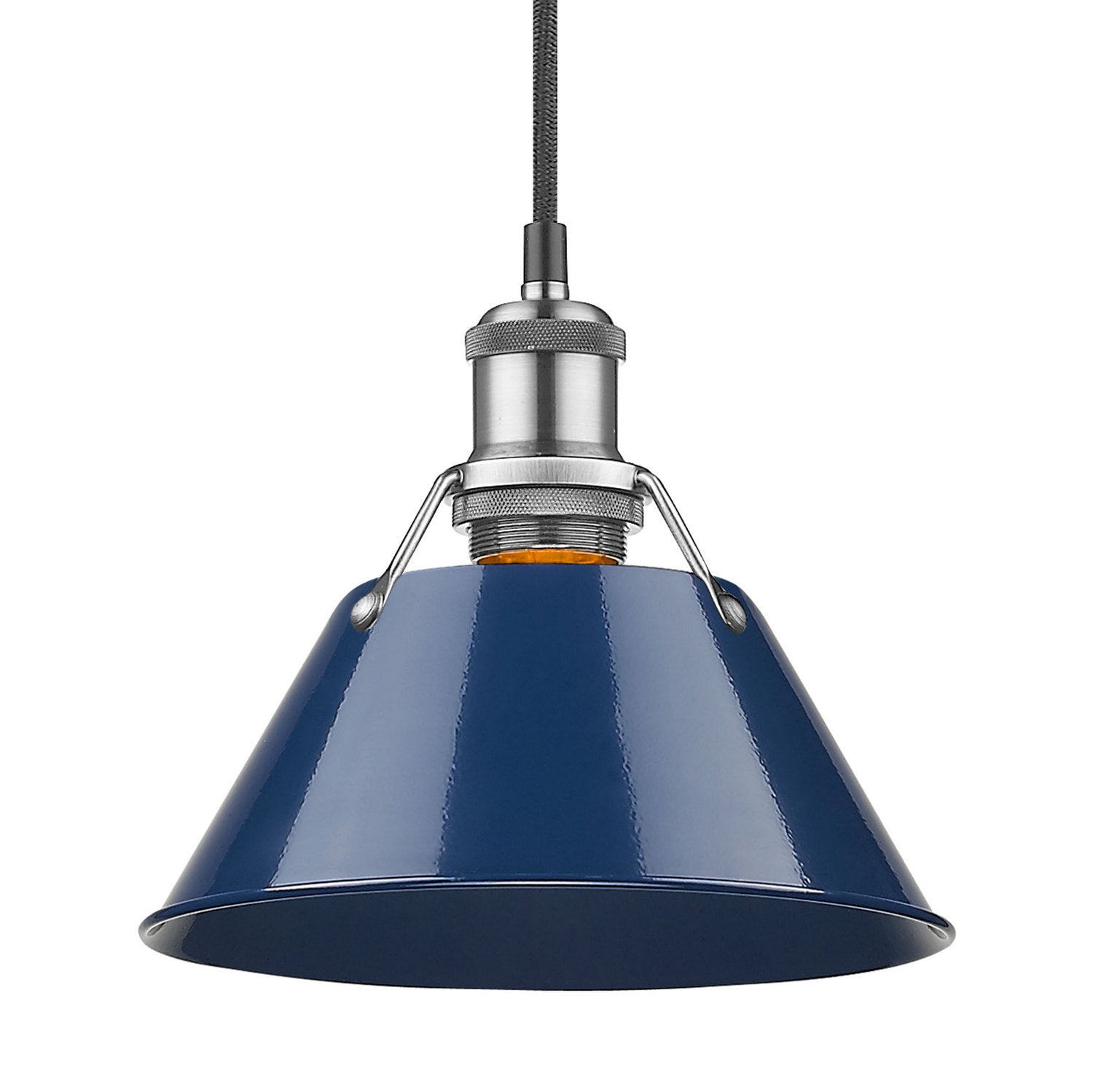 Golden - 3306-S PW-NVY - One Light Mini Pendant - Orwell - Pewter