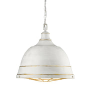 Golden - 7312-L FW - Two Light Pendant - Bartlett - French White