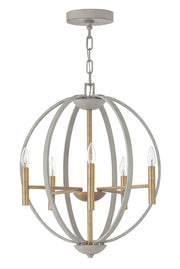 Hinkley - 3466CG - LED Chandelier - Euclid - Cement Gray