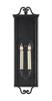 Currey and Company - 5500-0008 - Two Light Outdoor Wall Sconce - Midnight