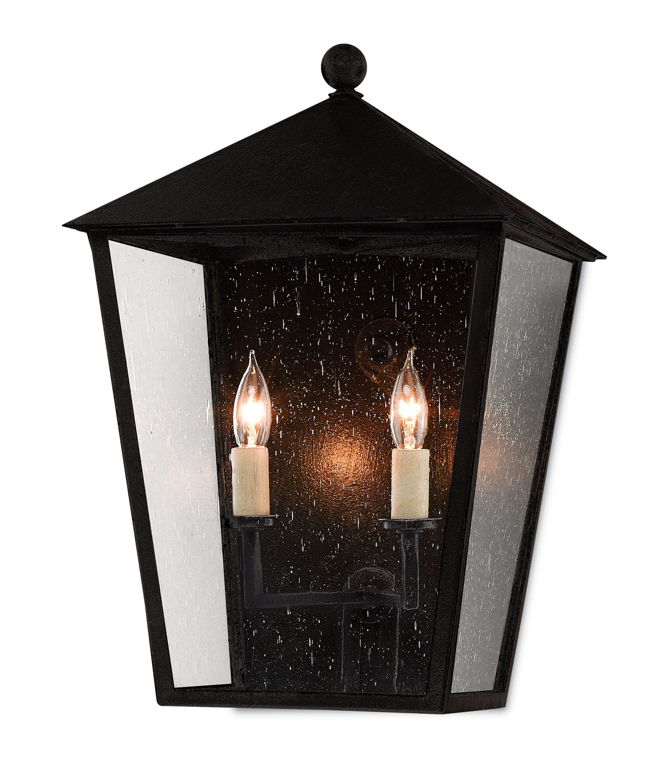 Currey and Company - 5500-0011 - Two Light Outdoor Wall Sconce - Midnight