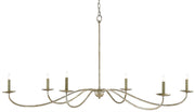 Currey and Company - 9000-0055 - Six Light Chandelier - Silver Granello