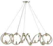Currey and Company - 9000-0059 - Ten Light Chandelier - Contemporary Silver Leaf