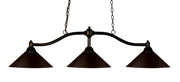 Z-Lite - 147BRZ-MBRZ - Three Light Billiard - Chance - Bronze