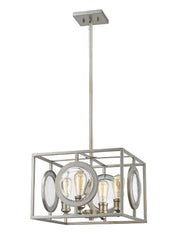 Z-Lite - 448-16AS - Four Light Pendant - Port - Antique Silver
