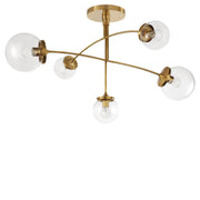 Visual Comfort Signature - KS 5403SB-CG - Five Light Chandelier - Prescott - Soft Brass
