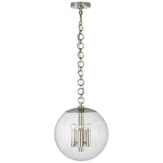 Visual Comfort Signature - ARN 5255PN-CG - Four Light Pendant - Turenne - Polished Nickel