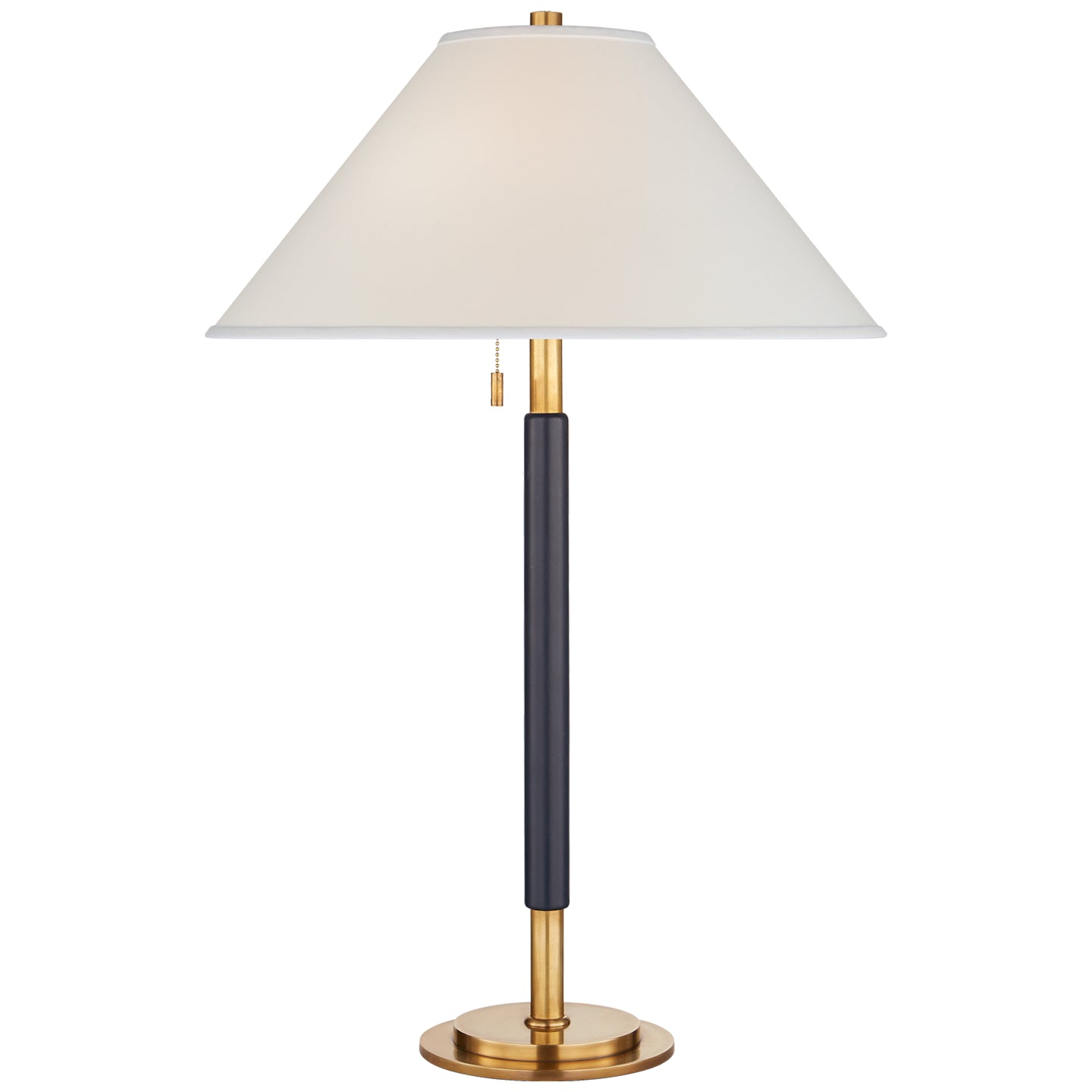 Ralph Lauren - RL 3491NB/NVY-P - Two Light Table Lamp - Garner - Natural Brass and Navy Leather