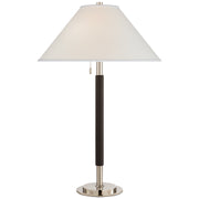 Ralph Lauren - RL 3491PN/CHC-P - Two Light Table Lamp - Garner - Polished Nickel and Chocolate Leather
