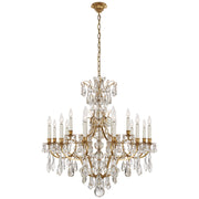 Ralph Lauren - RL 5311NB - 18 Light Chandelier - Antoinette - Natural Brass and Crystal