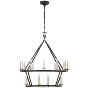 Visual Comfort Signature - CHC 5178AI - 20 Light Chandelier - Darlana Ring - Aged Iron