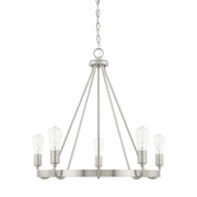 Capital Lighting - 420061BN - Five Light Chandelier - Tanner - Brushed Nickel