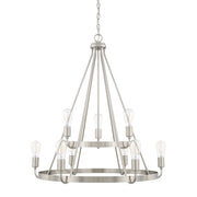 Capital Lighting - 420091BN - Nine Light Chandelier - Tanner - Brushed Nickel