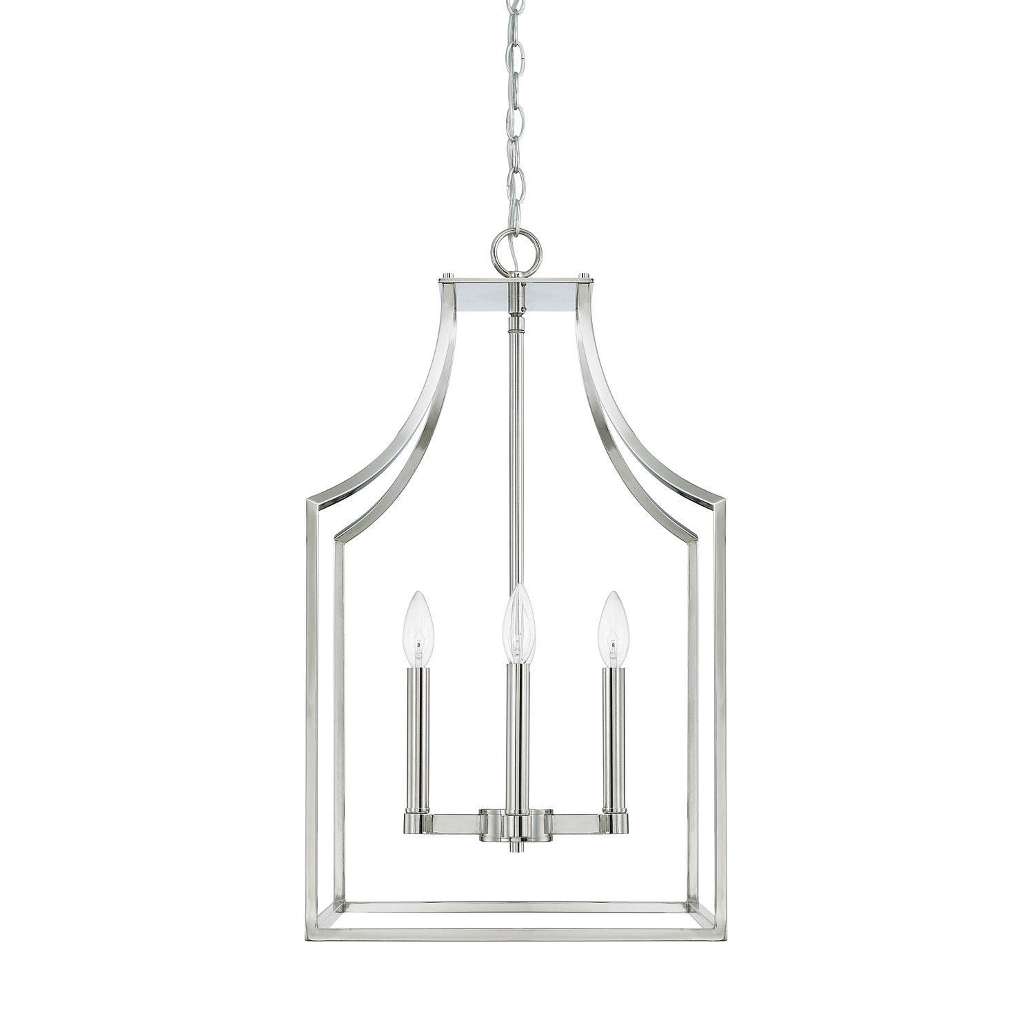 Capital Lighting - 520443PN - Four Light Foyer Pendant - Wright - Polished Nickel