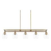 Capital Lighting - 821151AD-426 - Five Light Island Pendant - Mid Century - Aged Brass