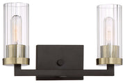 Minka-Lavery - 3042-560 - Two Light Bath - Ainsley Court - Aged Kinston Bronze w/Brushed Brass Highlights