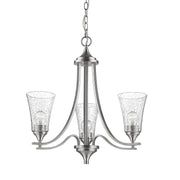 Millennium - 1463-SN - Three Light Chandelier - Natalie - Satin Nickel