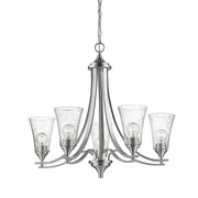Millennium - 1465-SN - Five Light Chandelier - Natalie - Satin Nickel