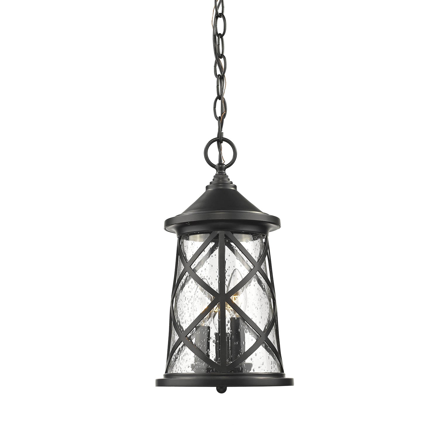 Millennium - 2504-PBK - Three Light Outdoor Hanging Lantern - Gordon - Powder Coated Black