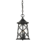 Millennium - 2504-PBK - Three Light Outdoor Hanging Lantern - Gordon - Powder Coated Black