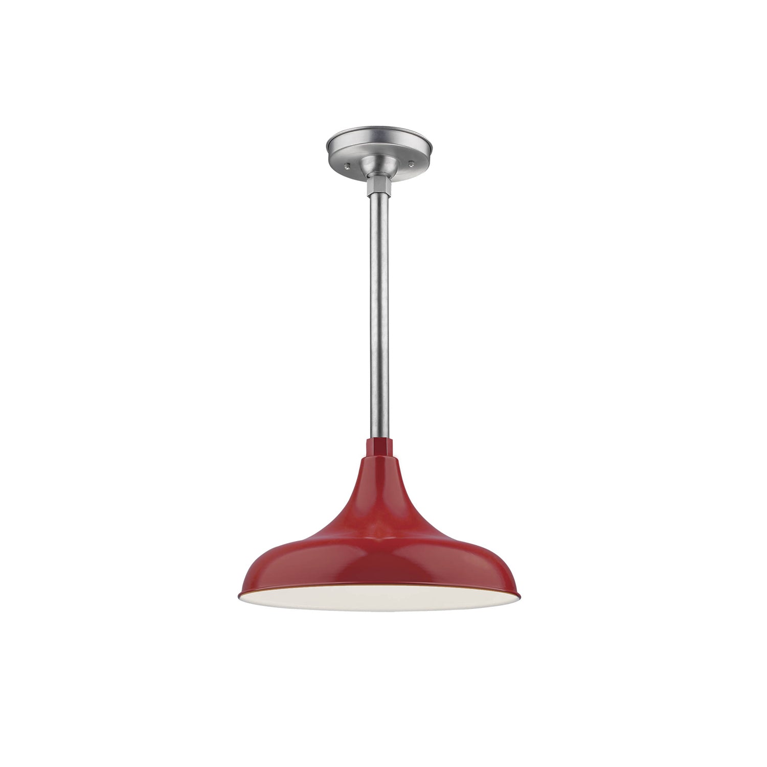 Millennium - RMWHS14-SR - One Light Modified Warehouse Shade - R Series - Satin Red