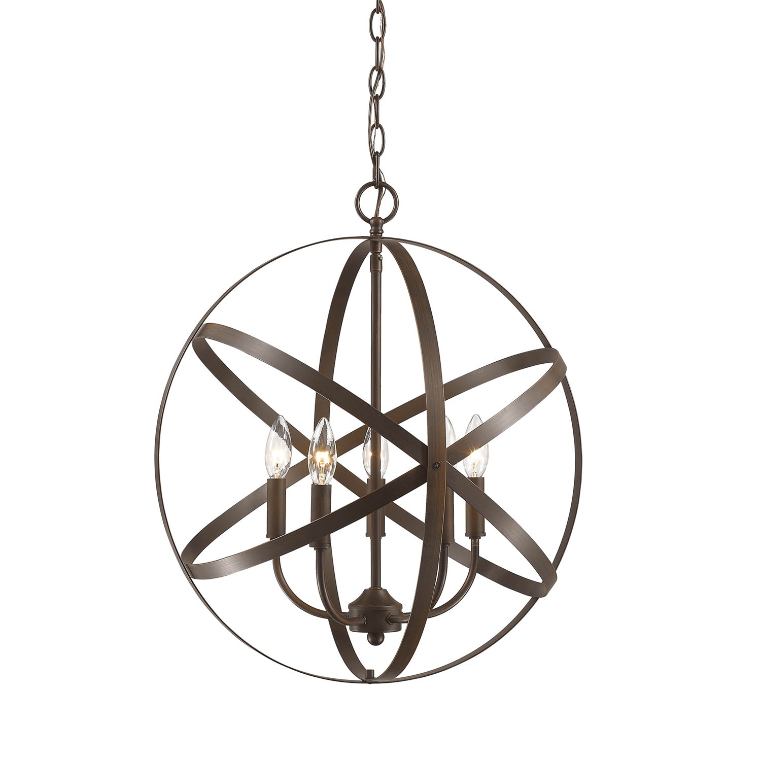 Millennium - 3239-RBZ - Five Light Pendant - Rubbed Bronze