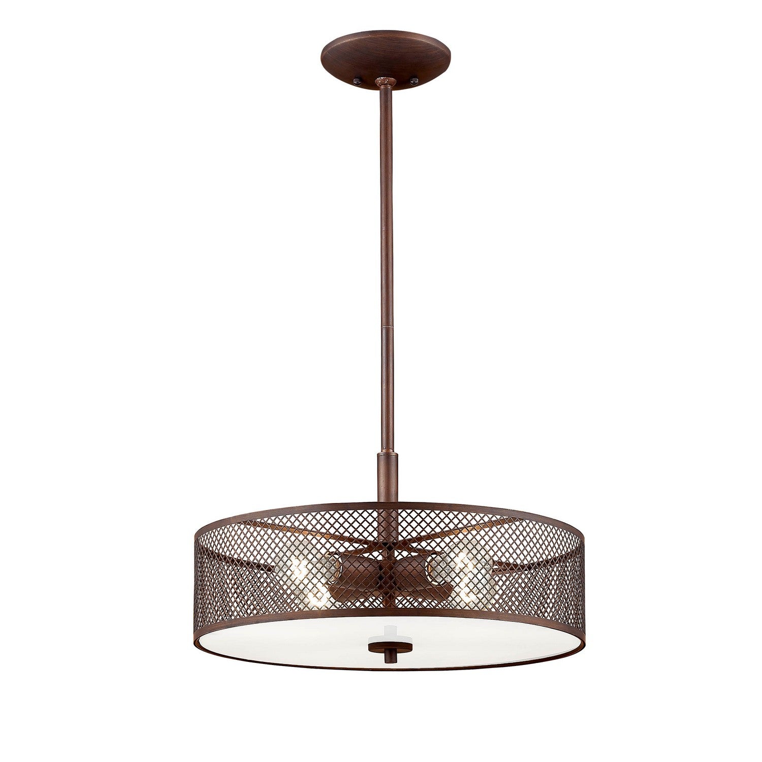 Millennium - 7364-RBZ - Four Light Pendant - Akron - Rubbed Bronze