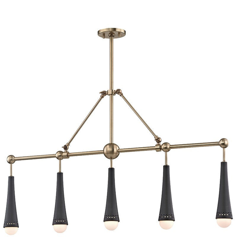 Hudson Valley - 2125-AGB - LED Island Pendant - Tupelo - Aged Brass