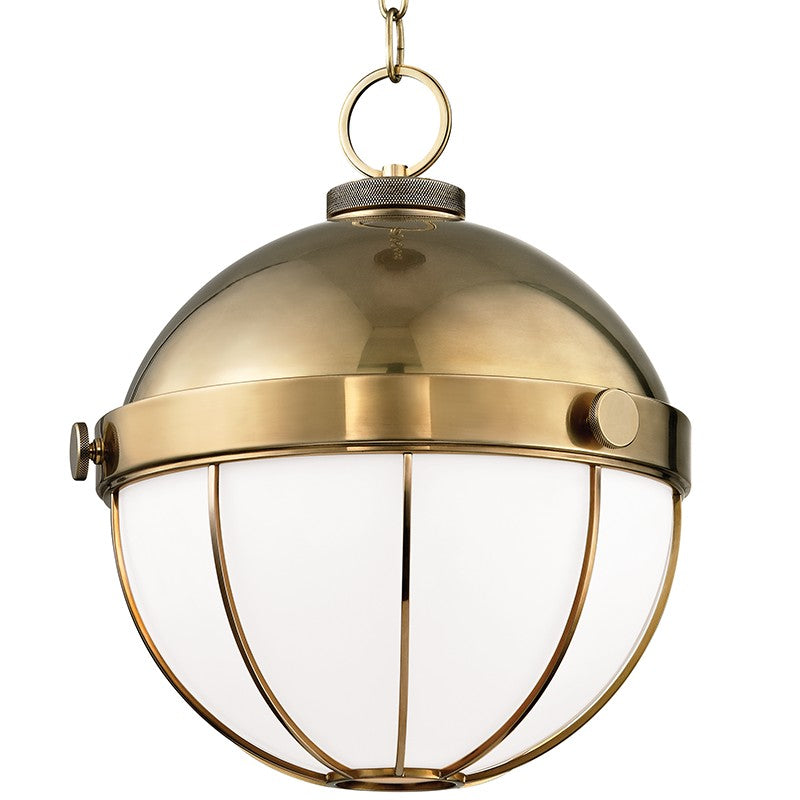 Hudson Valley - 2315-AGB - One Light Pendant - Sumner - Aged Brass