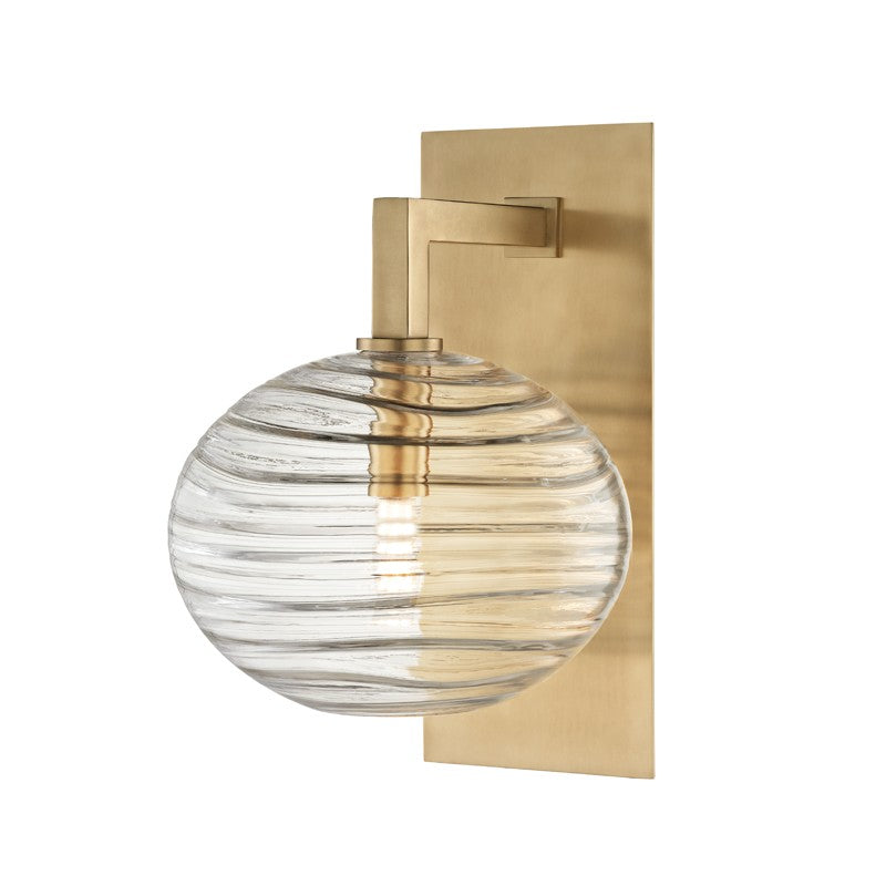Hudson Valley - 2400-AGB - LED Wall Sconce - Breton - Aged Brass