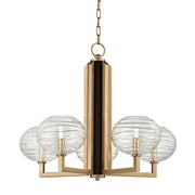 Hudson Valley - 2415-AGB - LED Chandelier - Breton - Aged Brass