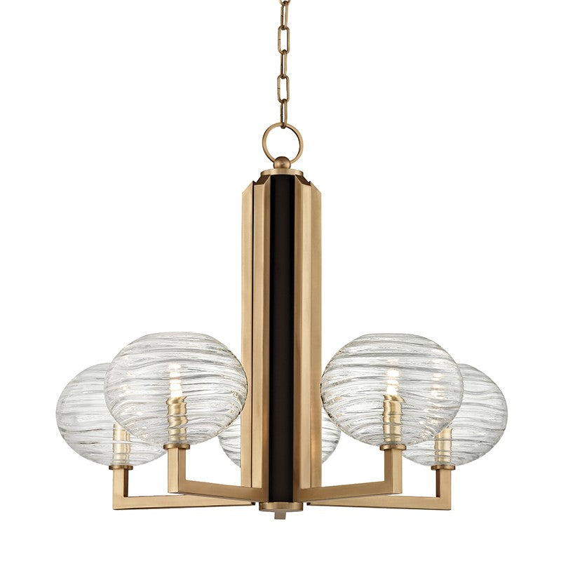 Hudson Valley - 2415-AGB - LED Chandelier - Breton - Aged Brass