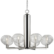 Hudson Valley - 2418-PN - LED Chandelier - Breton - Polished Nickel