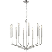 Hudson Valley - 2610-PN - Ten Light Chandelier - Gideon - Polished Nickel