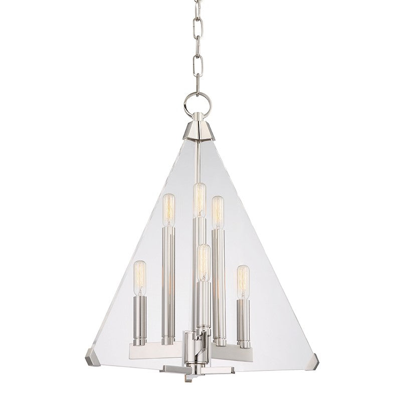 Hudson Valley - 3336-PN - Six Light Pendant - Triad - Polished Nickel