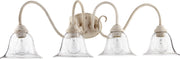 Quorum - 5110-4-170 - Four Light Vanity - Spencer - Persian White|Clear Seeded
