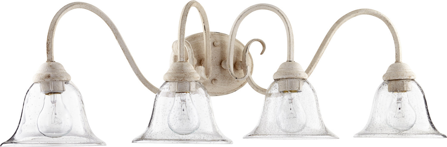 Quorum - 5110-4-170 - Four Light Vanity - Spencer - Persian White|Clear Seeded