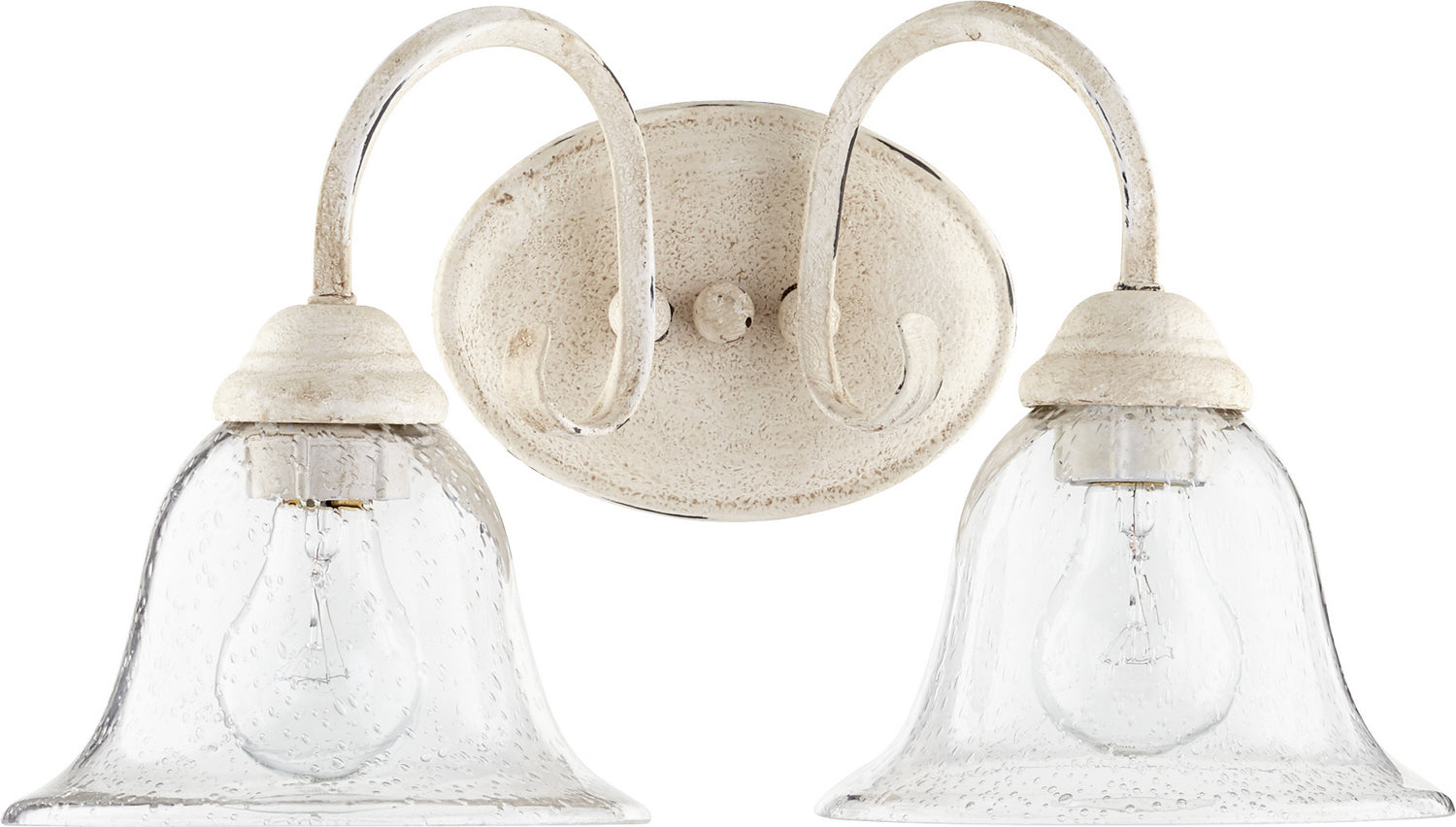Quorum - 5110-2-170 - Two Light Vanity - Spencer - Persian White|Clear Seeded