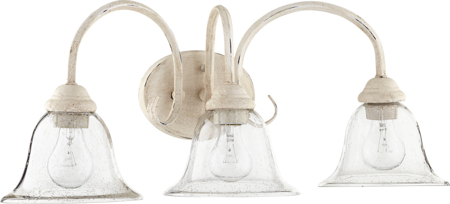 Quorum - 5110-3-170 - Three Light Vanity - Spencer - Persian White|Clear Seeded