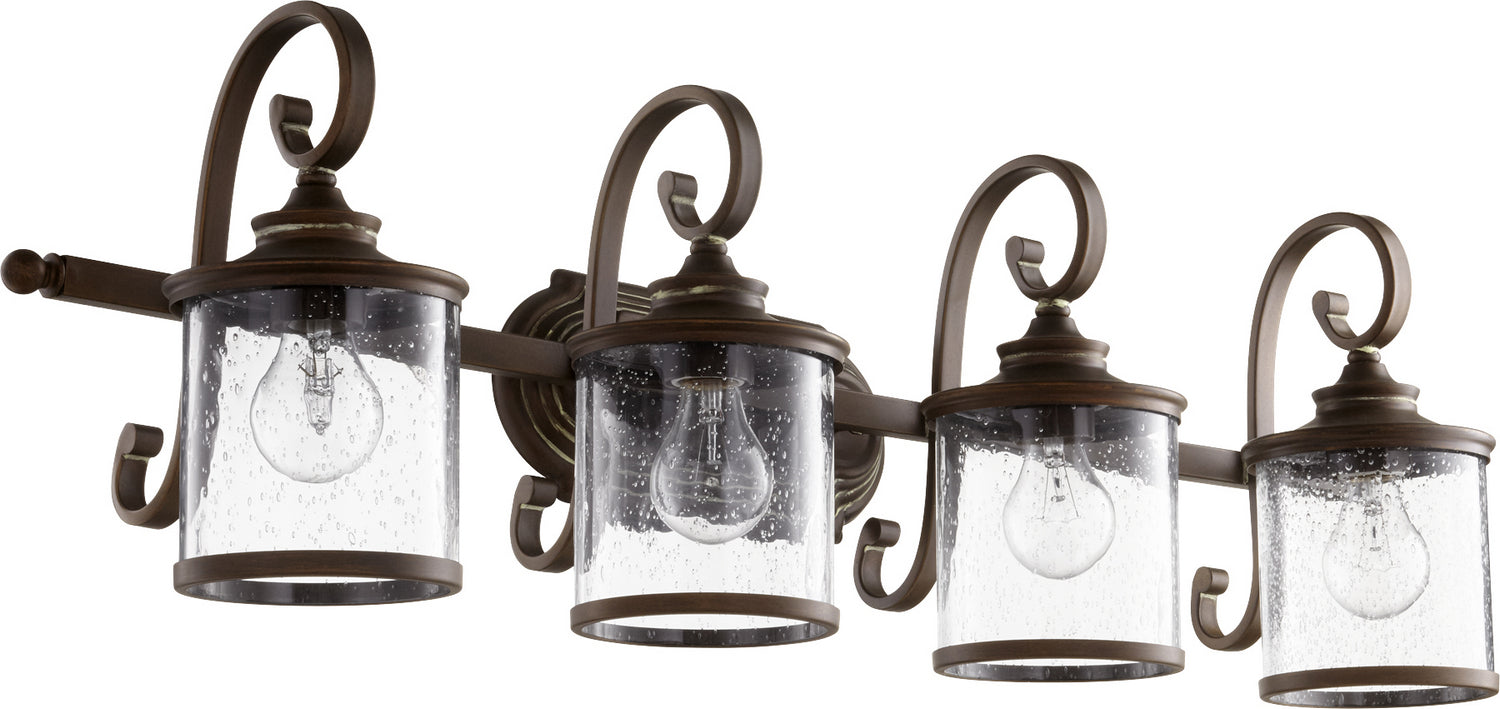 Quorum - 5073-4-39 - Four Light Vanity - San Miguel - Vintage Copper