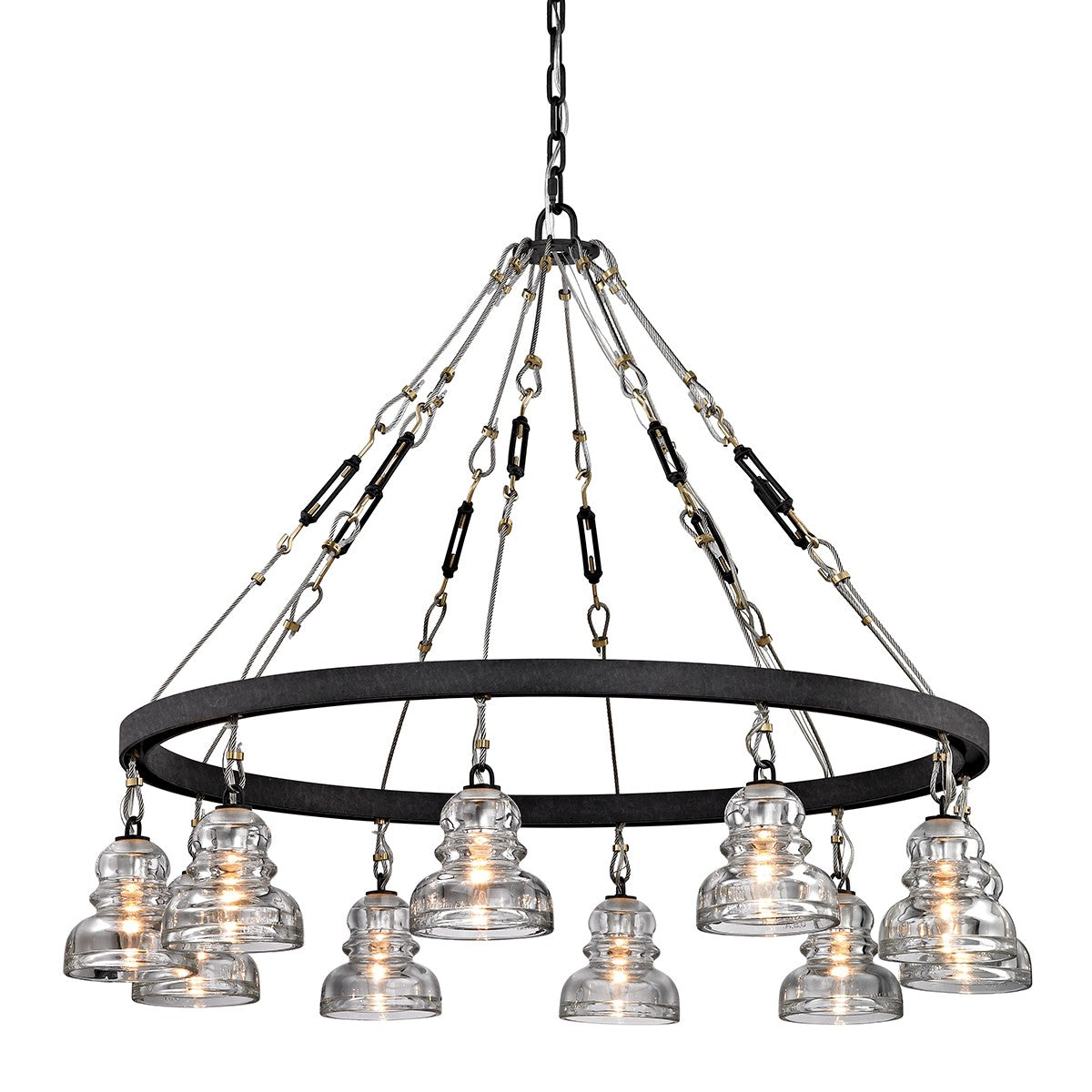 Troy Lighting - F6057 - Ten Light Chandelier - Menlo Park - Deep Bronze