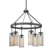 Troy Lighting - F5916 - Six Light Pendant - Union Square - Graphite